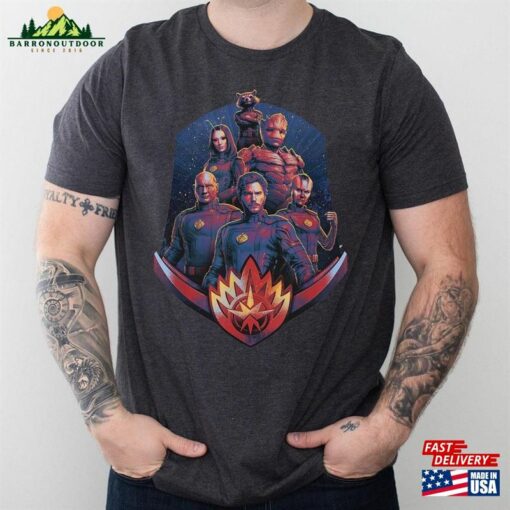 Team With Badge Shirt Marvel Movie 2023 Guardians Of The Galaxy Volume 3 Classic T-Shirt