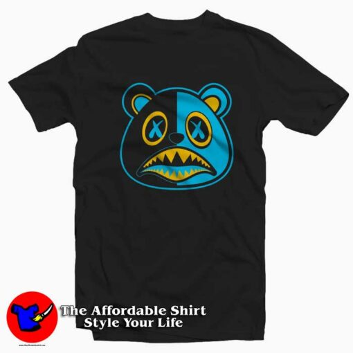 Teddy Bear Air Jordan 5 Black Aqua T-Shirt On Sale