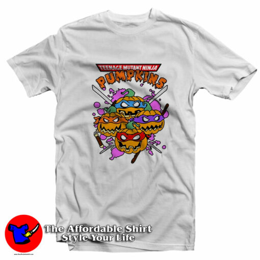 Teenage Mutant Ninja Pumpkins Halloween T-Shirt On Sale