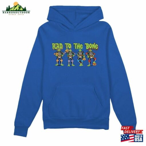 Teenage Mutant Ninja Turtles Halloween Rad To The Bone Group Shirt Retro Logo Swaetshirt Funny Turtle Sweatshirt Unisex