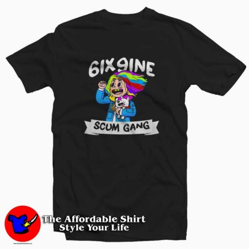 Tekashi 6ix9ine Scum Gang 69 Graphic T-Shirt Cheap