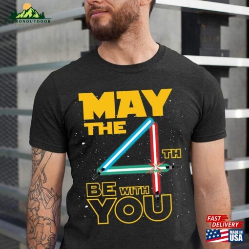 The 4Th Be With You Shirt Vintage Dadalorian Fathers Day Gift Unisex Hoodie