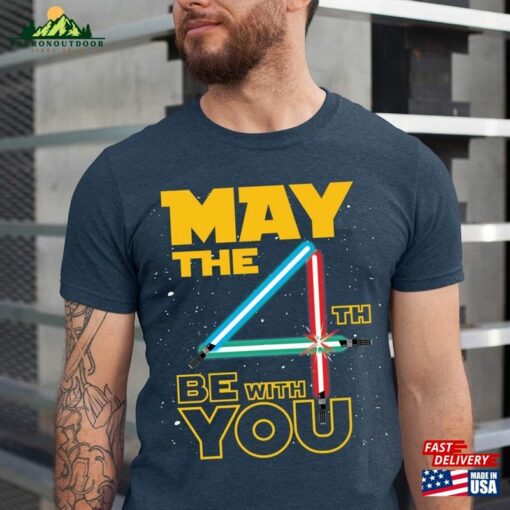 The 4Th Be With You Shirt Vintage Dadalorian Fathers Day Gift Unisex Hoodie