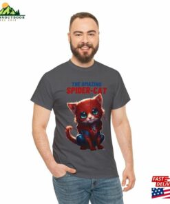 The Amazing Spider Cat Unisex Heavy Cotton Tee T-Shirt
