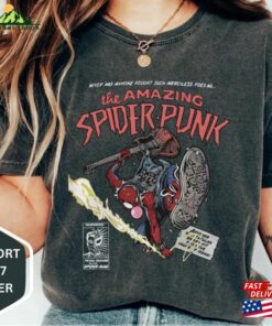 The Amazing Spider Punk Comfort Colors Shirt Man 2023 Across T-Shirt Hoodie
