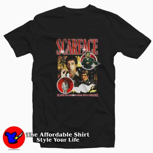 The American Dream Tony Montana Scarface T-shirt On Sale