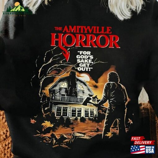 The Amityville Horror For God’s Sake Get Out Halloween Shirt Comfort Colors Sweatshirt Hoodie