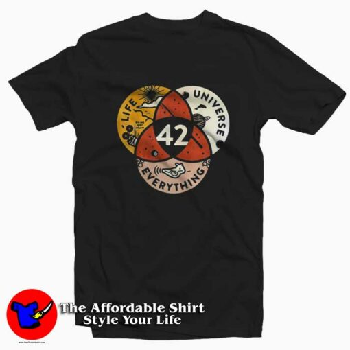 The Answer Life Universe Everything Vintage T-shirt On Sale