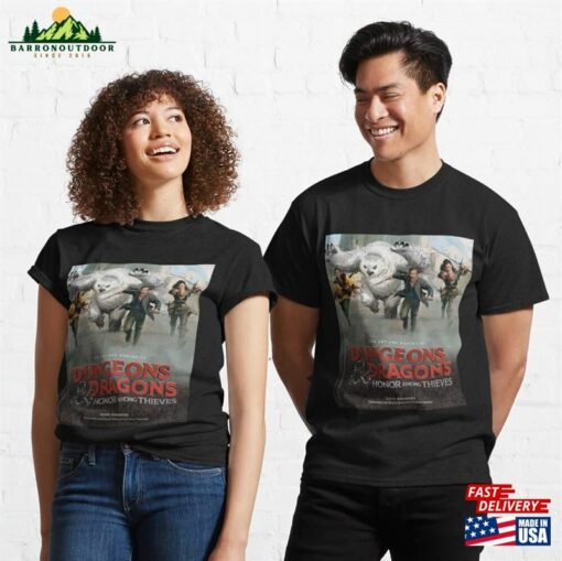 The Art And Making Of Dungeons Amp Dragons Honor Among Thieves Movie 2023 Poster Classic T-Shirt Unisex