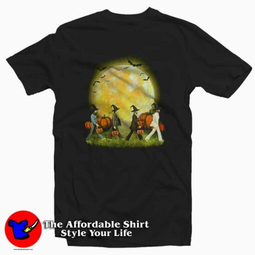 The Beatles Abbey Road Moon Halloween T-shirt On Sale