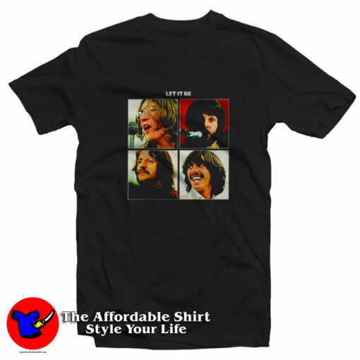 The Beatles Let It Be Album Cover Vintage T-Shirt On Sale