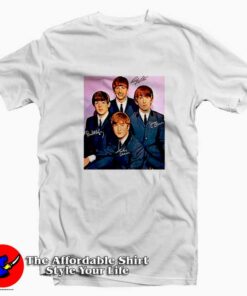 The Beatles Signed Poster Unisex T-shirt On Sale The Beatles Signed Poster Unisex T-shirt On Sale