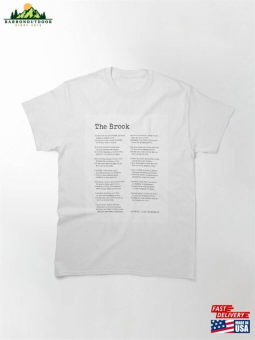 The Brook Alfred Lord Tennyson Poem Sweatshirt Classic