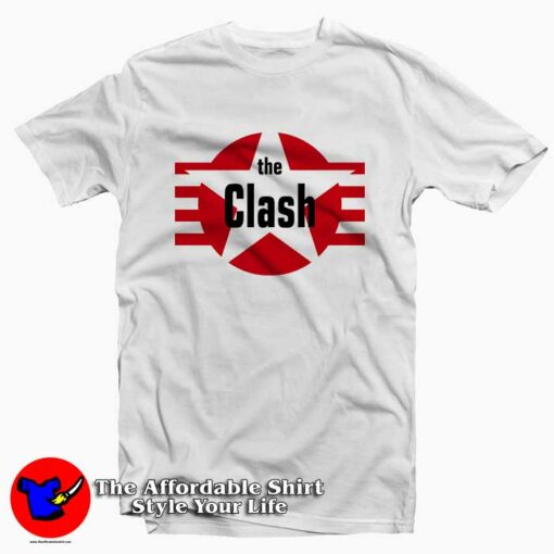 The Clash Star And Stripes Magnet Tee Shirt