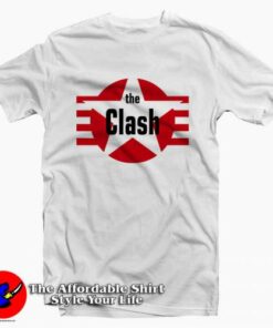 The Clash Star And Stripes Magnet Tee Shirt
