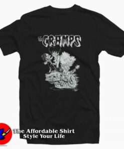 The Cramps Hot Rod Cartoon Vintage T-shirt On Sale