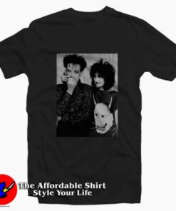 The Cure Robert Smith and Siouxsie Graphic T-Shirt On Sale