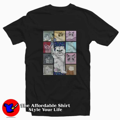 The Eras Tour Cat Version Funny Parody Unisex T-Shirt On Sale