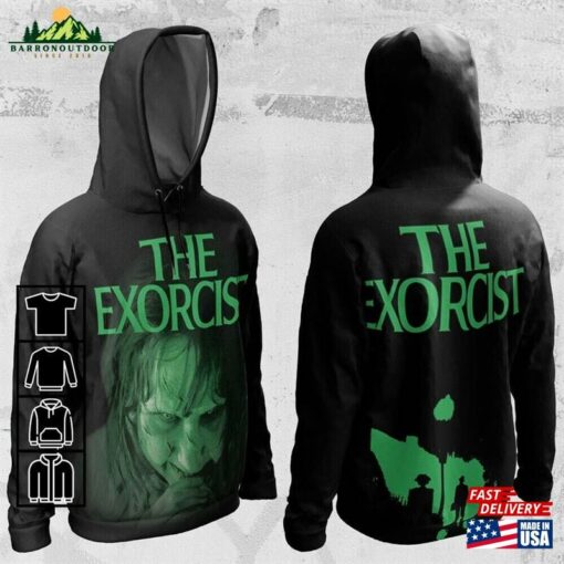 The Exorcist Poster Costume Scary Movies T-Shirt Horror Movie Tee Hoodie