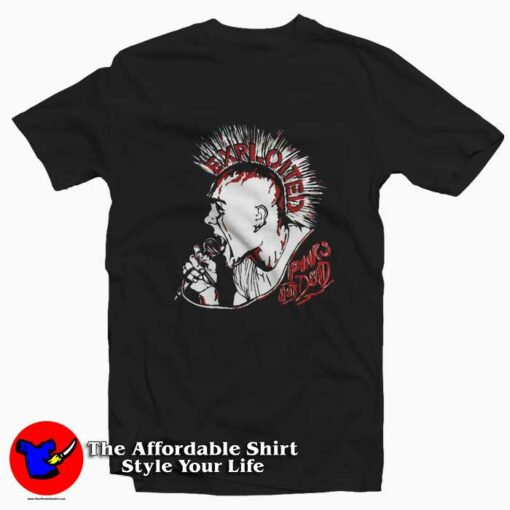 The Exploited Punk’s Not Dead Graphic T-Shirt On Sale