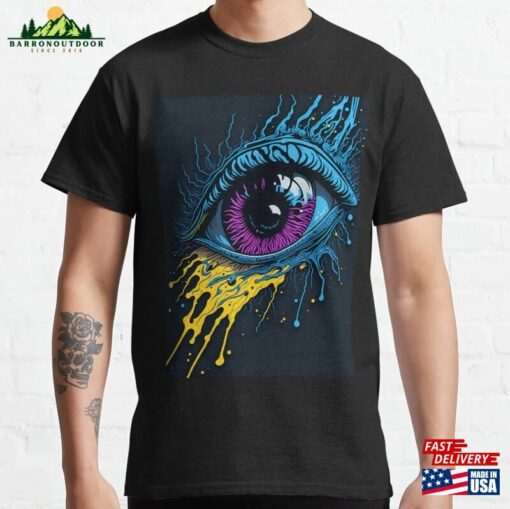 The Eye Splash Paint Art Classic T-Shirt Sweatshirt