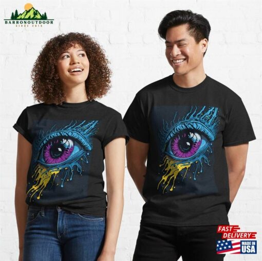 The Eye Splash Paint Art Classic T-Shirt Sweatshirt