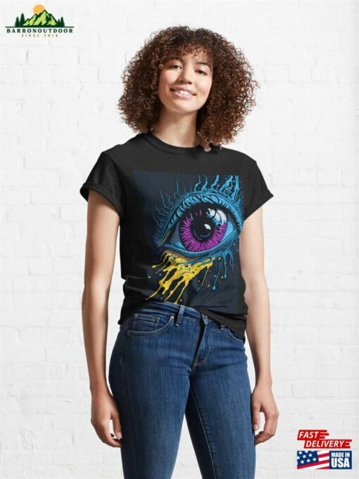 The Eye Splash Paint Art Classic T-Shirt Sweatshirt