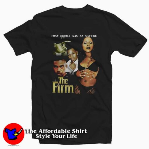 The Firm Nas Foxy Brown Nature Firm Biz Illmatic T-Shirt On Sale