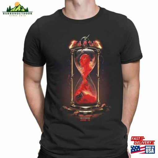 The Flash Movie Poster Shirt Vintage Dc Comic Tees 2023 Classic Hoodie