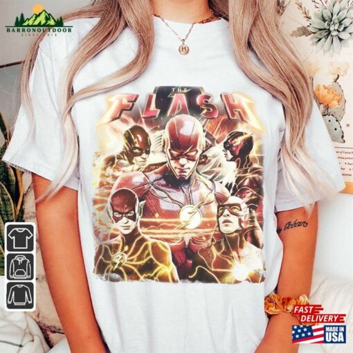 The Flash Movie Shirt 90S Y2k Vintage Retro Bootleg Sweatshirt Classic Hoodie