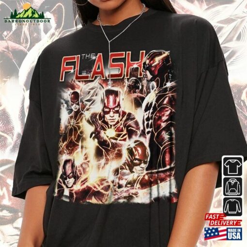 The Flash Movie Shirt 90S Y2k Vintage Retro Bootleg Sweatshirt T-Shirt Hoodie