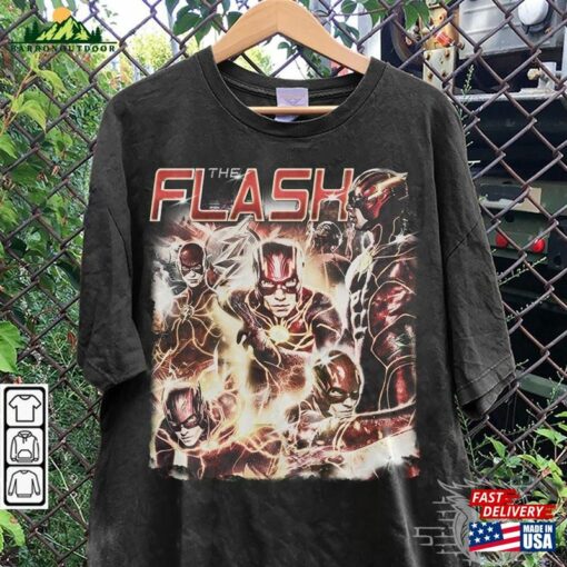 The Flash Movie Shirt 90S Y2k Vintage Retro Bootleg Sweatshirt T-Shirt Hoodie