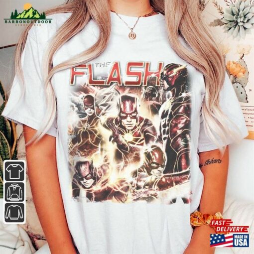 The Flash Movie Shirt 90S Y2k Vintage Retro Bootleg Sweatshirt T-Shirt Hoodie