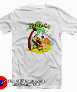 The Flintstones Fred Jamaica Beach Vintage T-shirt On Sale The Flintstones Fred Jamaica Beach Vintage T-shirt On Sale