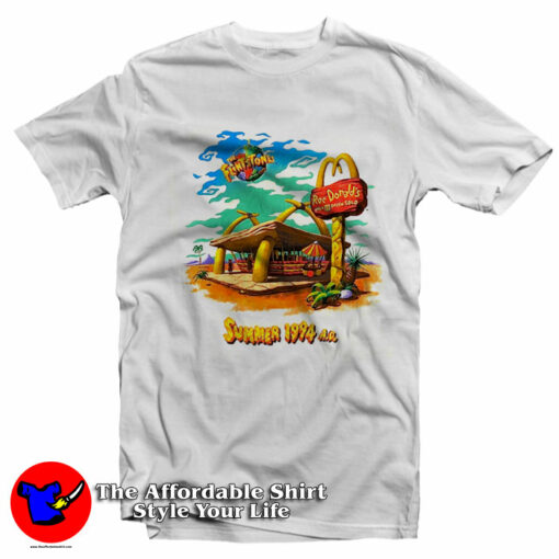 The Flintstones x McDonald’s Vintage Movie T-Shirt On Sale