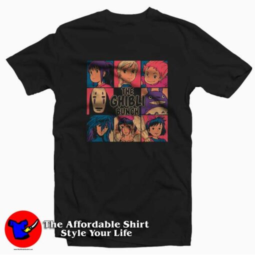 The Ghibli Bunch Funny Cartoon Unisex T-shirt On Sale