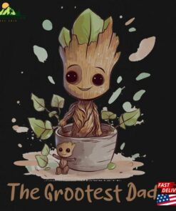 The Grootest Dad Shirt Unisex Graphic Tee Movie Sweatshirt Hoodie