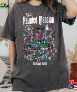 The Haunted Mansion Map Comfort Color Shirt Halloween Tee Classic Sweatshirt