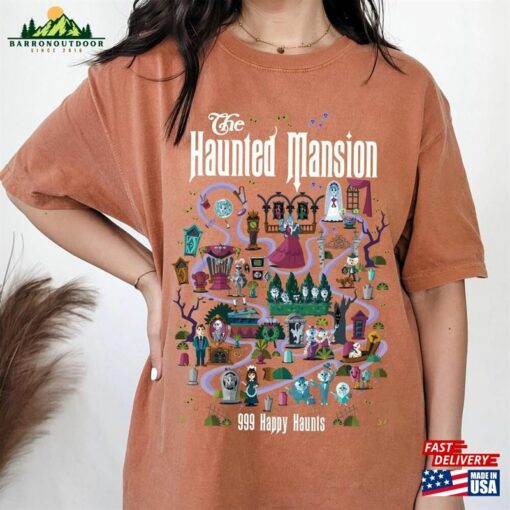 The Haunted Mansion Map Comfort Color Shirt Halloween Tee Classic Sweatshirt