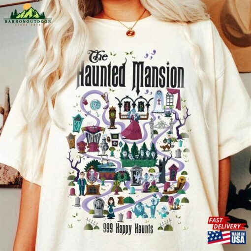 The Haunted Mansion Map Shirt Halloween Tee Sweatshirt Unisex