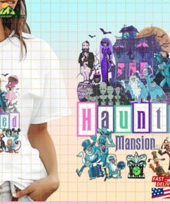 The Haunted Mansion Mickey And Friends Halloween Sublimation Png Unisex Hoodie