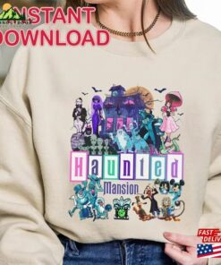 The Haunted Mansion Mickey And Friends Halloween Sublimation Png Unisex T-Shirt The Haunted Mansion Mickey And Friends Halloween Sublimation Png Unisex T-Shirt