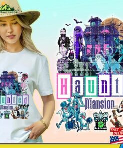 The Haunted Mansion Mickey And Friends Halloween Sublimation Png Unisex T-Shirt