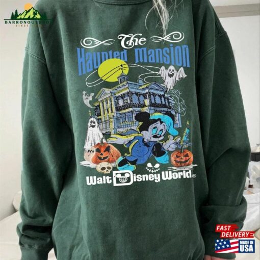 The Haunted Mansion Shirt Halloween Mickey And Friends Tshirt Hoodie Sweatshirt Horror Movie Classic T-Shirt