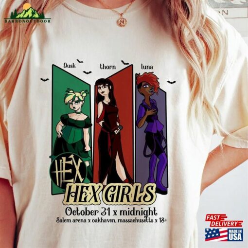 The Hex Girls Rock Band Music T-Shirt Shirt 2023 Tour Classic Unisex