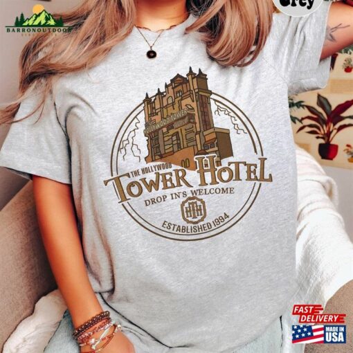 The Hollywood Tower Hotel Shirt Of Terror Disney Studios Hoodie T-Shirt