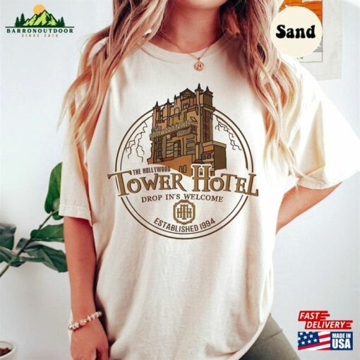 The Hollywood Tower Hotel Shirt Of Terror Disney Studios Unisex Classic