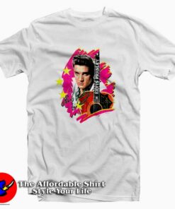 The King Elvis Presley With Guitar Vintage T shirt On Sale 1
