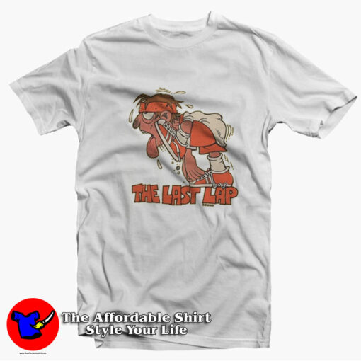 The Last Lap Funny Cartoon Vintage Unisex T-Shirt On Sale