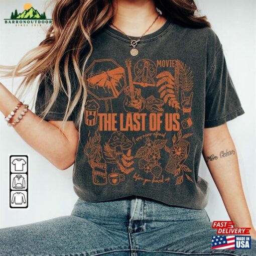 The Last Of Us Movie Doodle Art Shirt Vintage Merch Tee Graphic Sweatshirt Hoodie Unisex